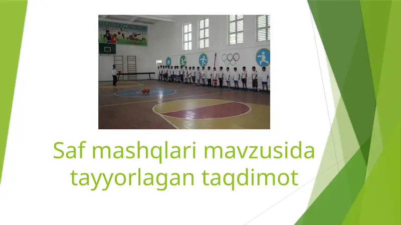 Saf mashqlari