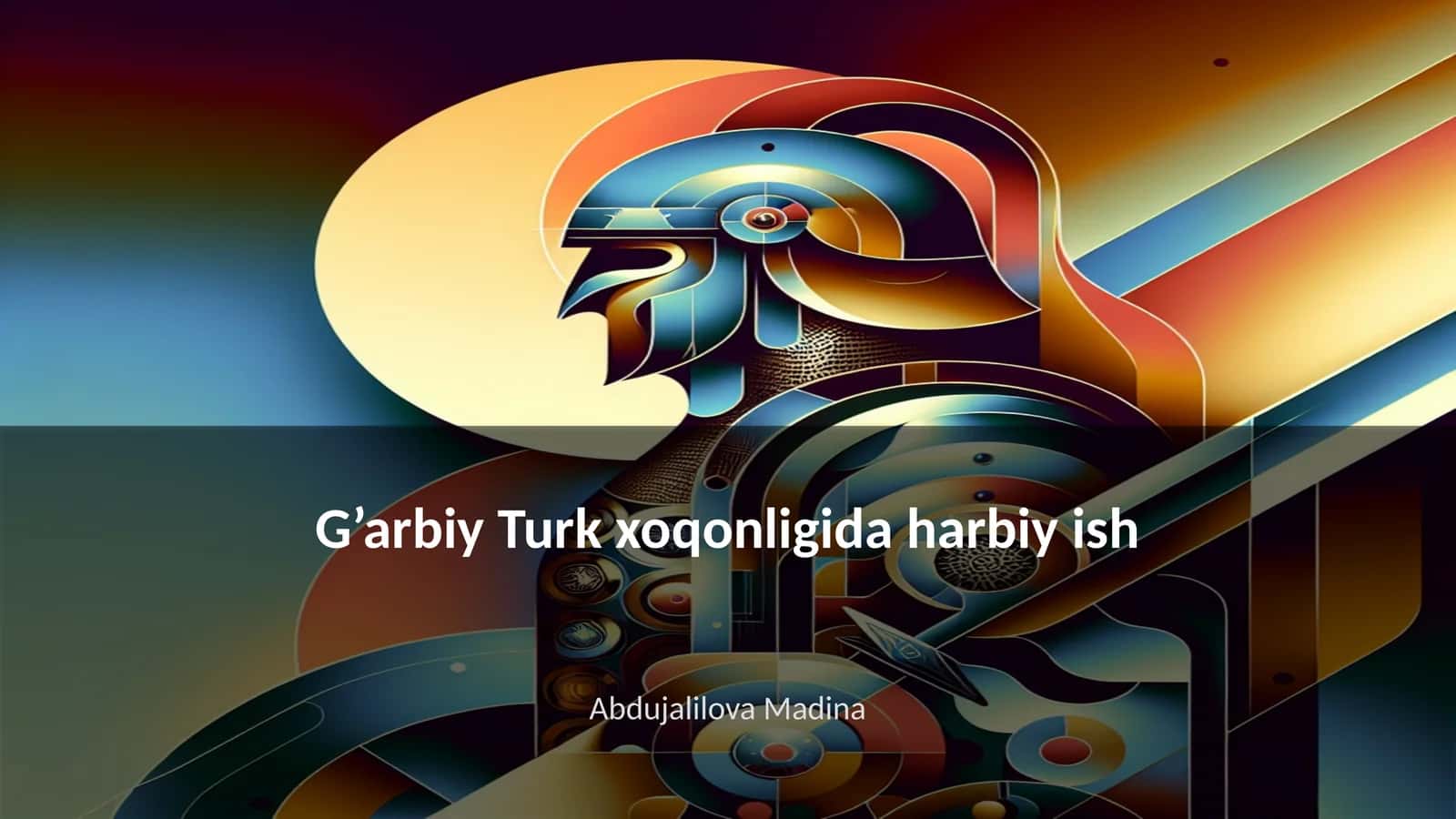 G’arbiy Turk xoqonligida harbiy strategiyalar