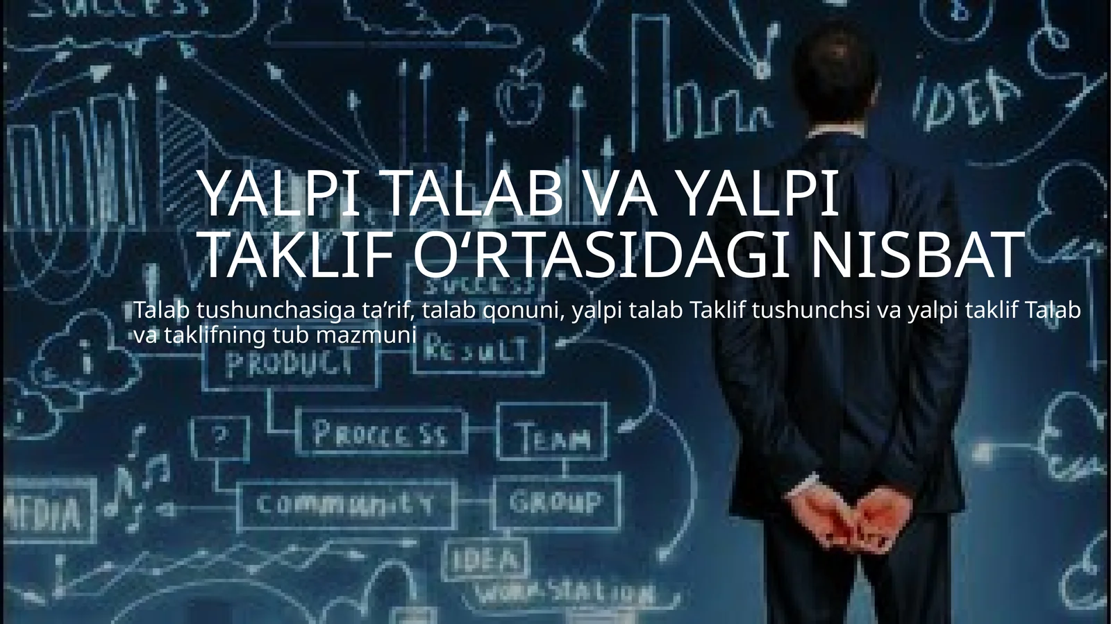 Talab va taklifning tub mazmuni