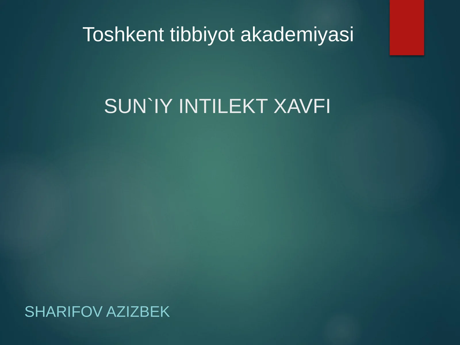 SUN`IY INTILEKT XAVFI