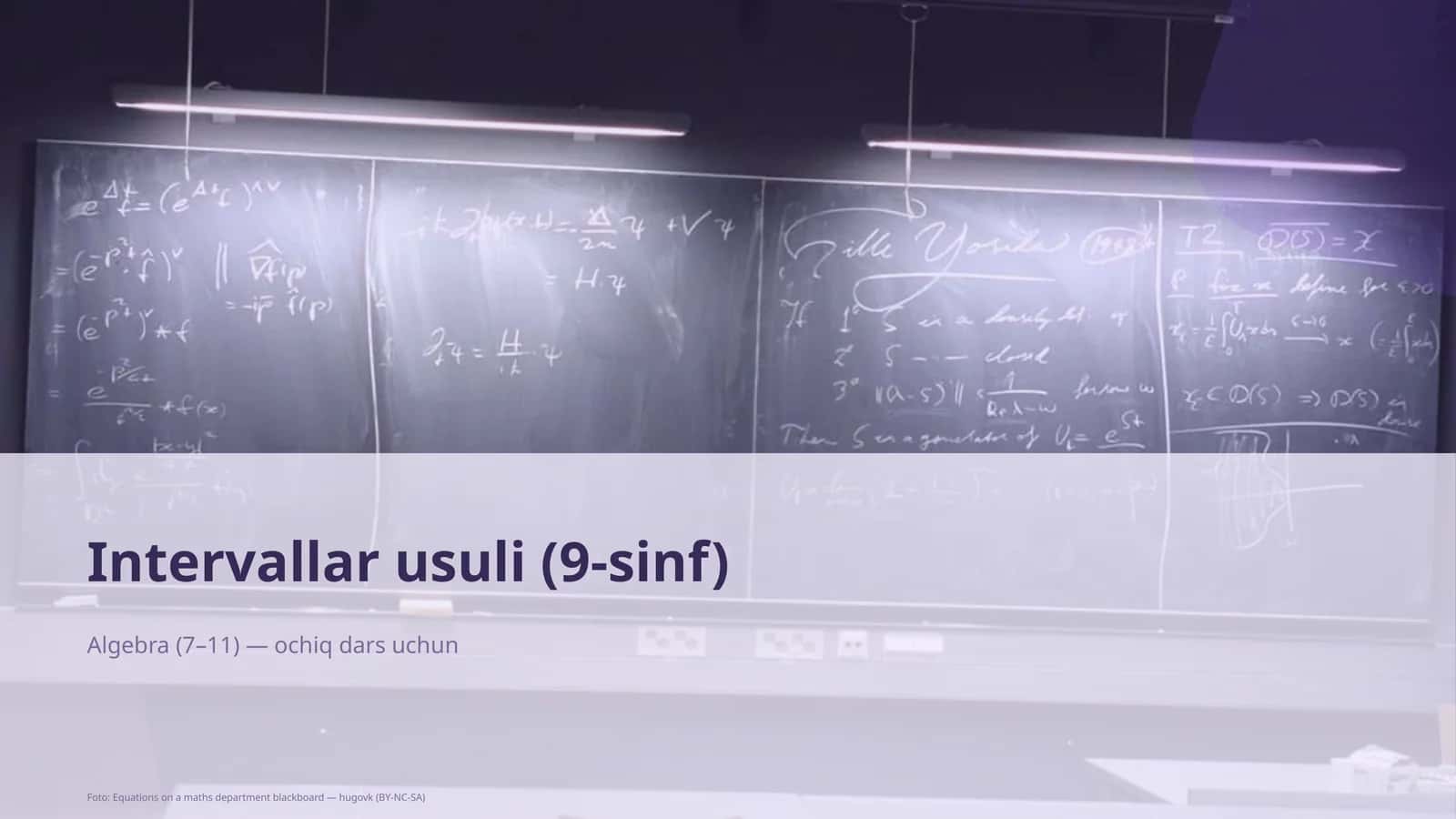 Intervallar usuli (9-sinf)