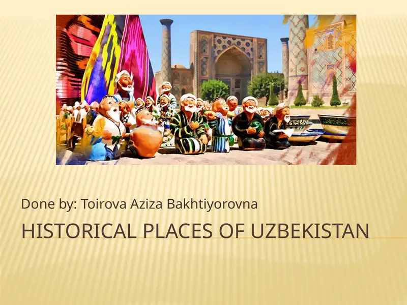 Historical places of Uzbekistan