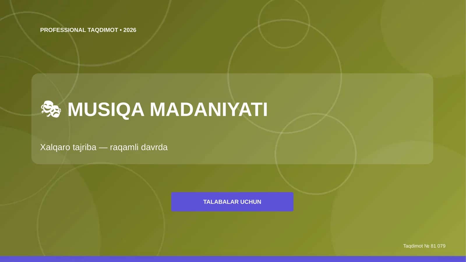 MUSIQA MADANIYATI