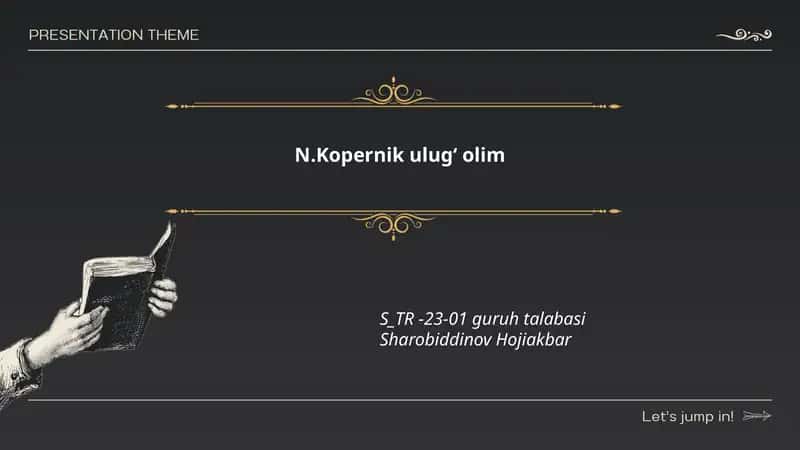 N.Kopernik ulugʻ olim