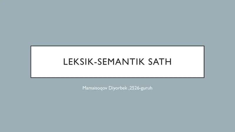 Tilshunoslik maruzasi