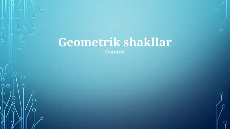 Geometrik shakllar