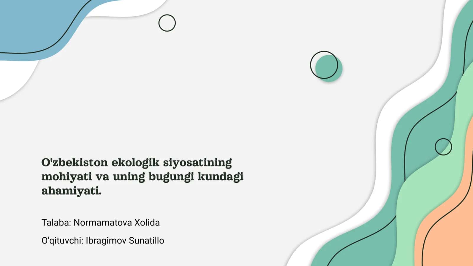 O'zbekiston ekologik siyosati