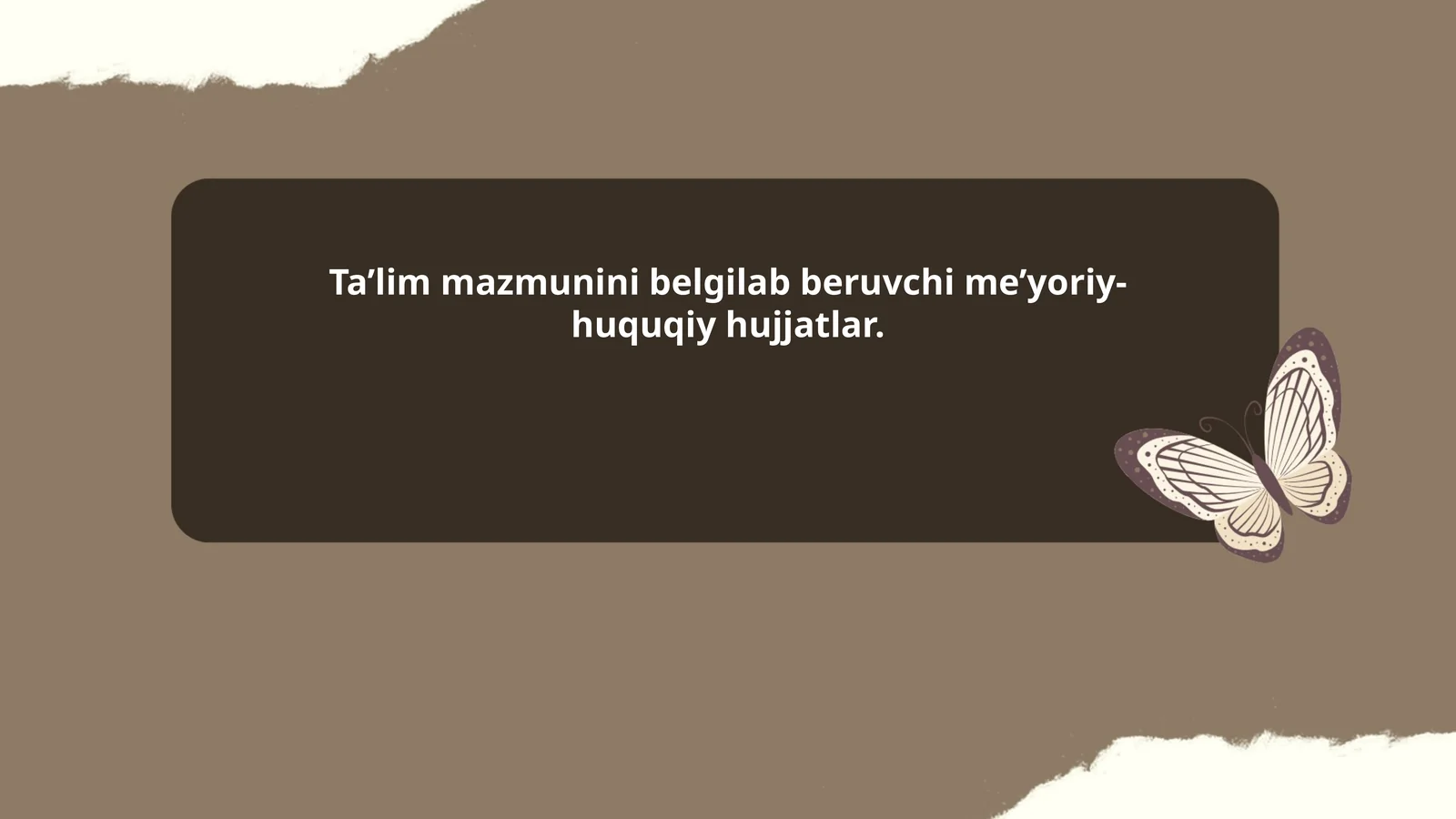 Ta’lim tizimi to‘g‘risidagi qonun