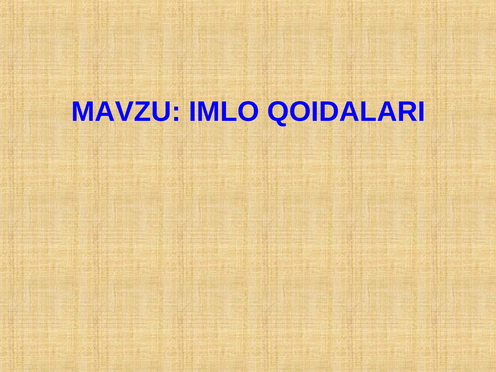 IMLO QOIDALARI