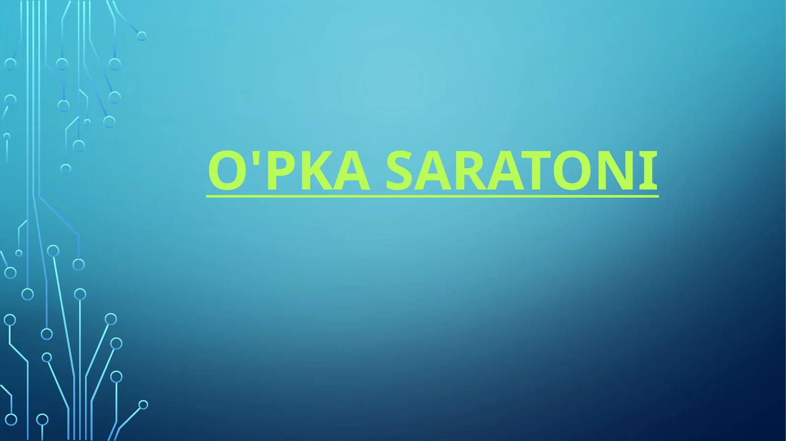 O'pka saratoni