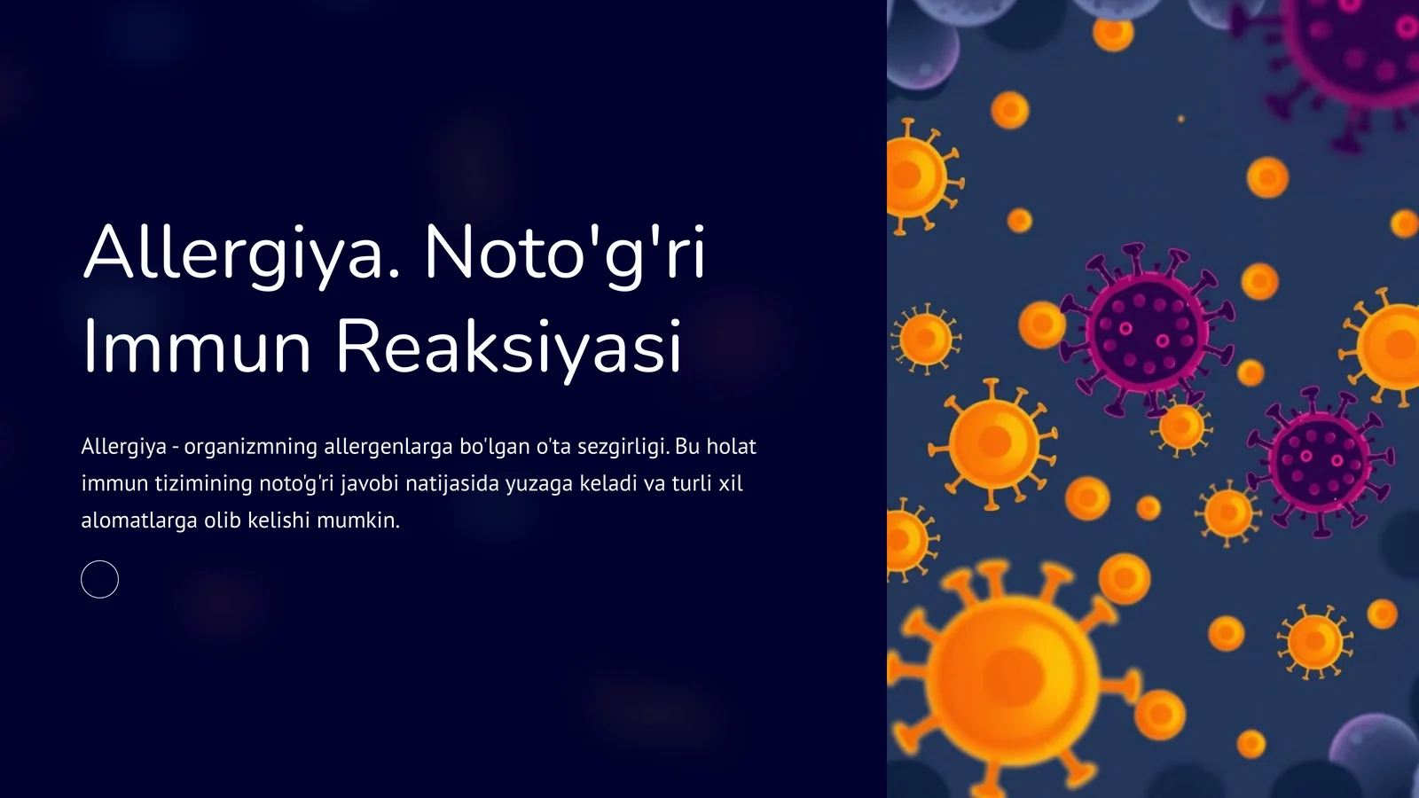 Allergiya. Noto'g'ri Immun Reaksiyasi