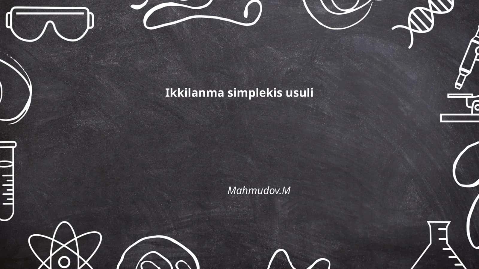 Ikkilanma simplekis usuli