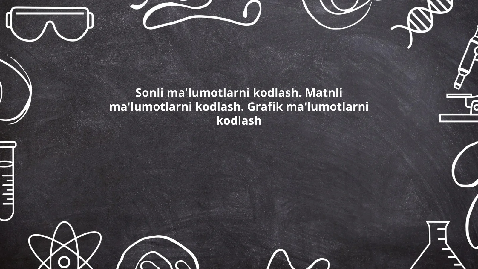 Sonli ma'lumotlarni kodlash usullari