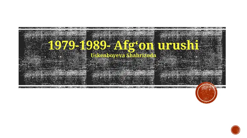Afgʻon urushi