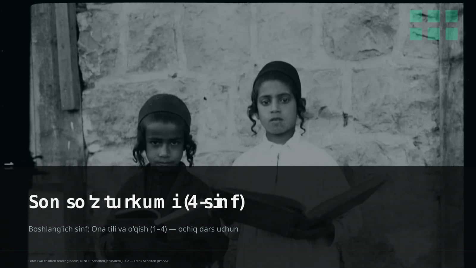 Ona tili va o'qish (1–4) - ochiq dars uchun
