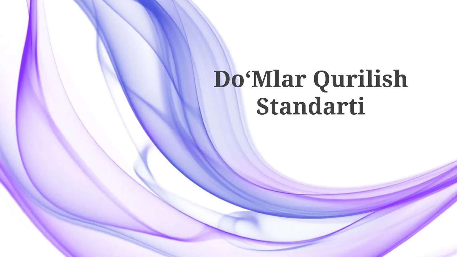 DoʻMlar Qurilish Standarti