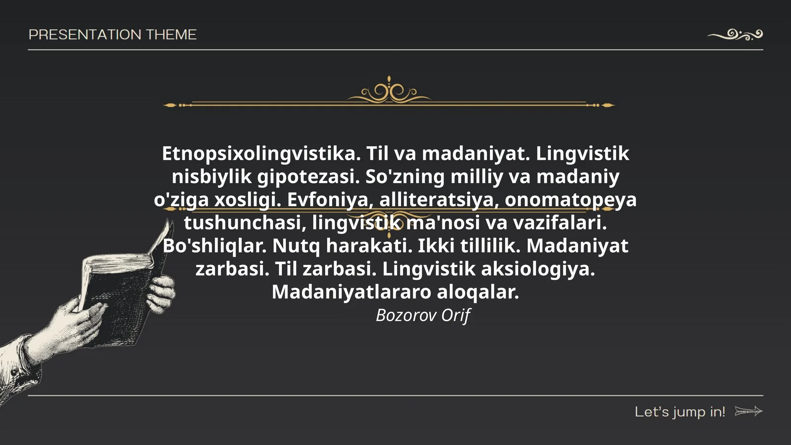 Etnopsixolingvistika. Til va madaniyat
