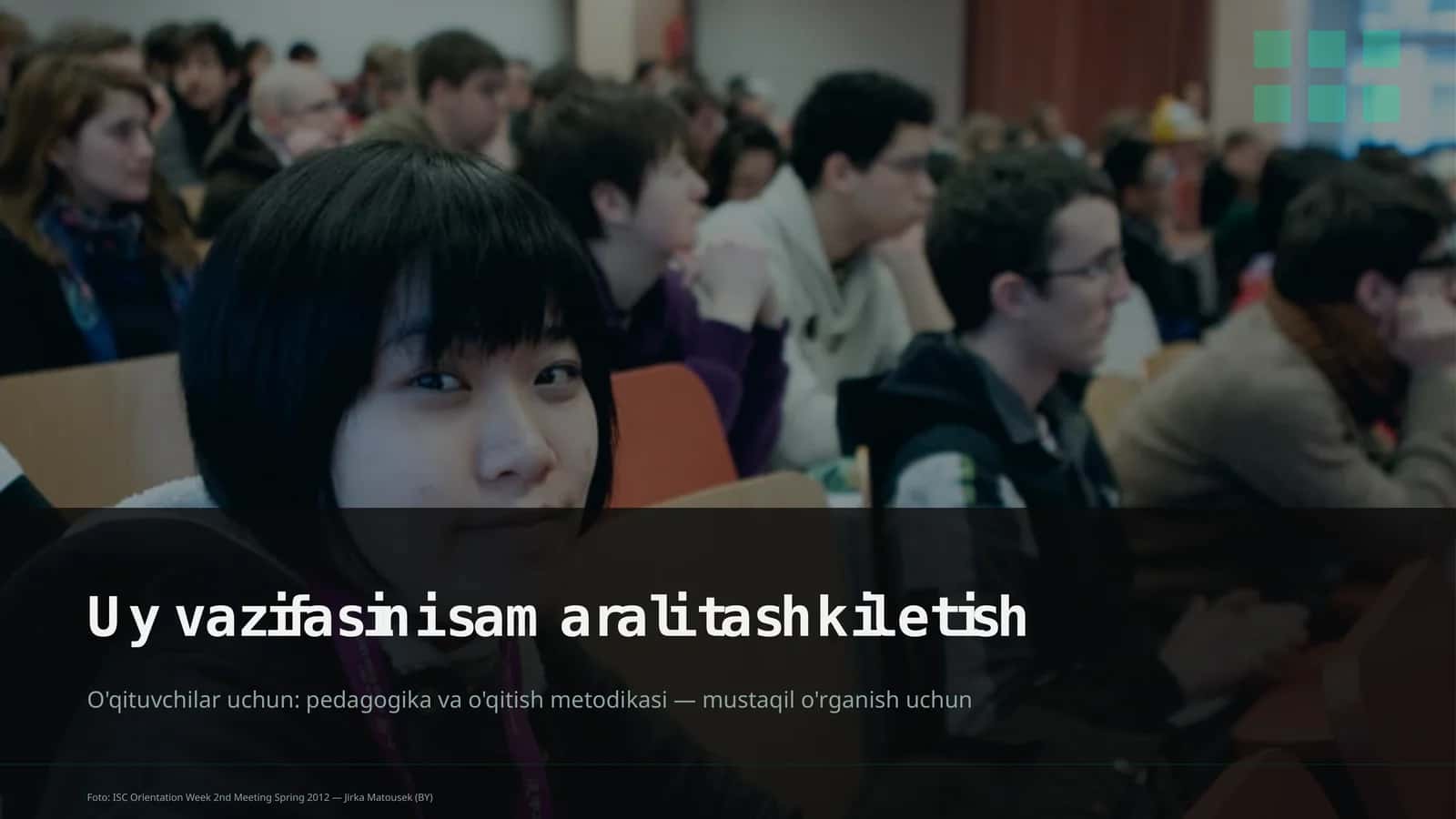 Uy vazifasini samarali tashkil etish