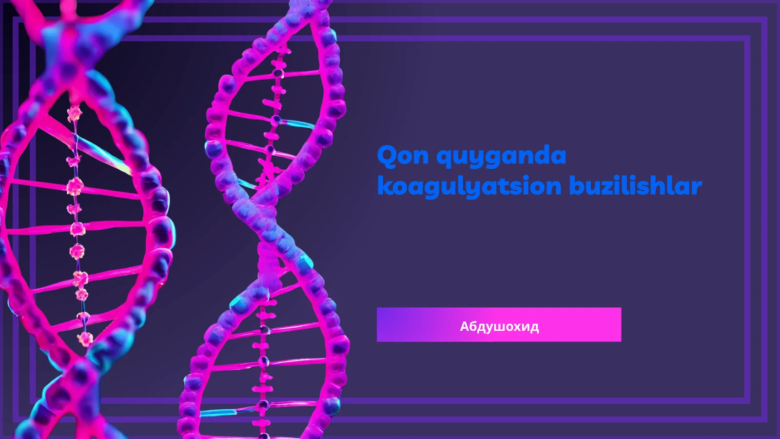 Qon quyganda koagulyatsion buzilishlar