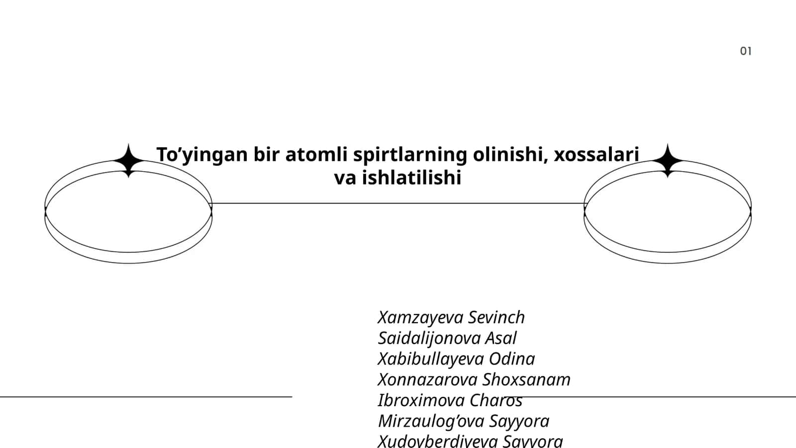 To’yingan bir atomli spirtlarning olinishi, xossalari va ishlatilishi