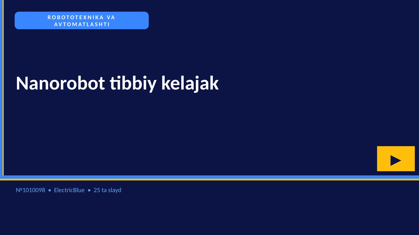 Nanorobot tibbiy kelajak