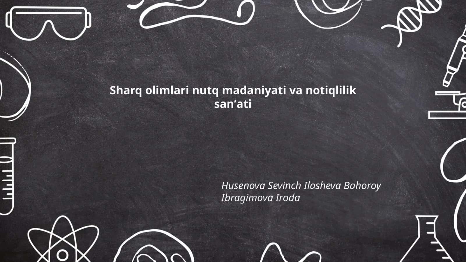 Sharq olimlari nutq madaniyati va notiqlilik sanʼati