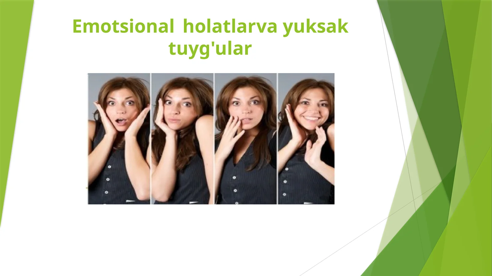Emotsional holatlar va yuksak tuyg'ular