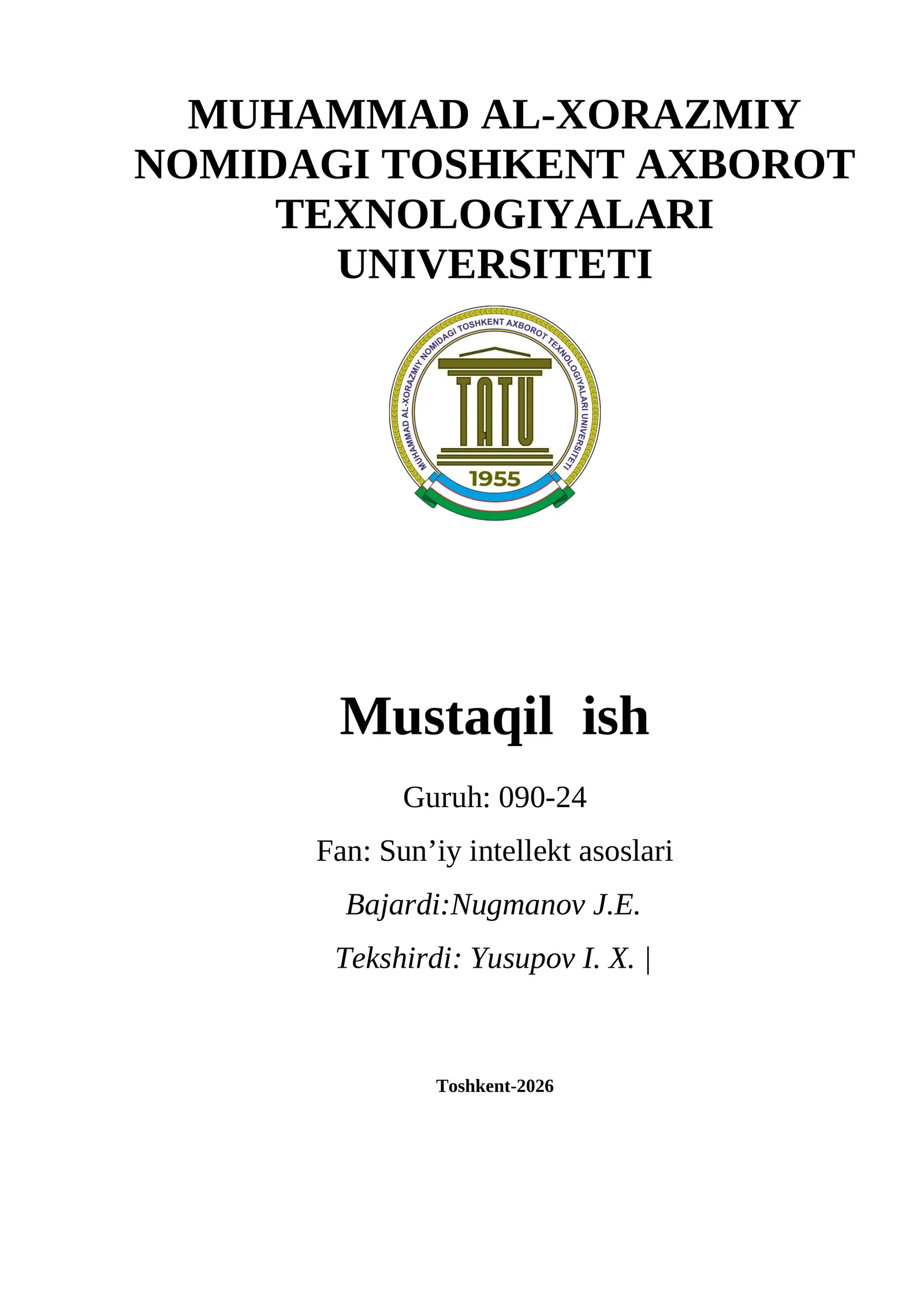 Sun'iy intellekt asosida iqtisodiy va moliyaviy modellash