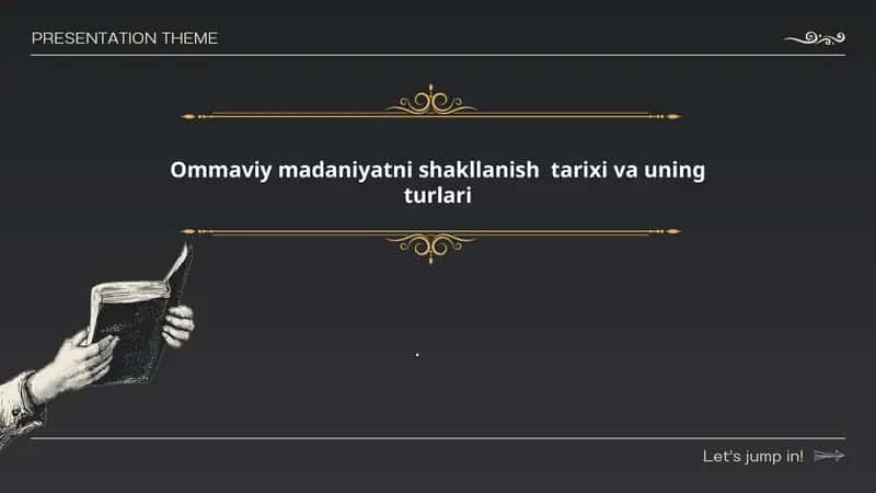 Ommaviy madaniyat tushunchasi va tarixiy rivojlanish bosqichlari