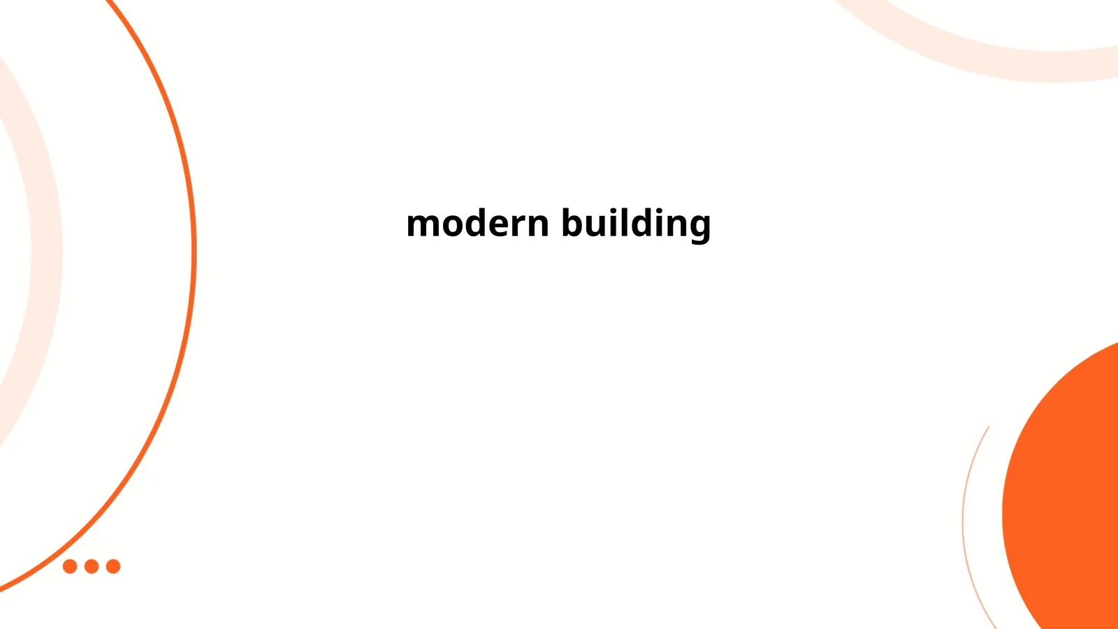 modern building