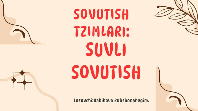 Kompyuter sovutish tizimlari. Suvli sovutish