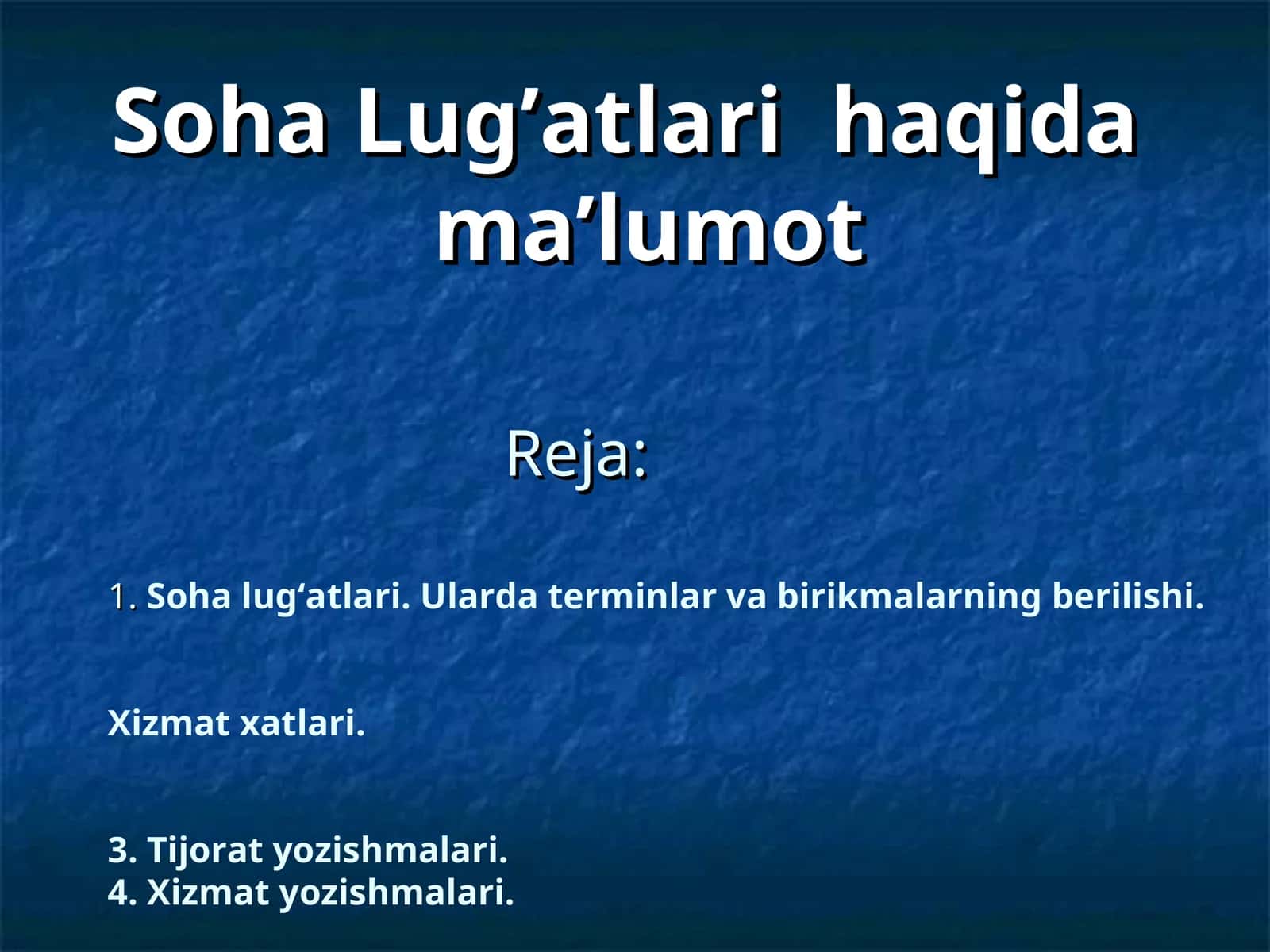 Soha Lug’atlari  haqida ma’lumot