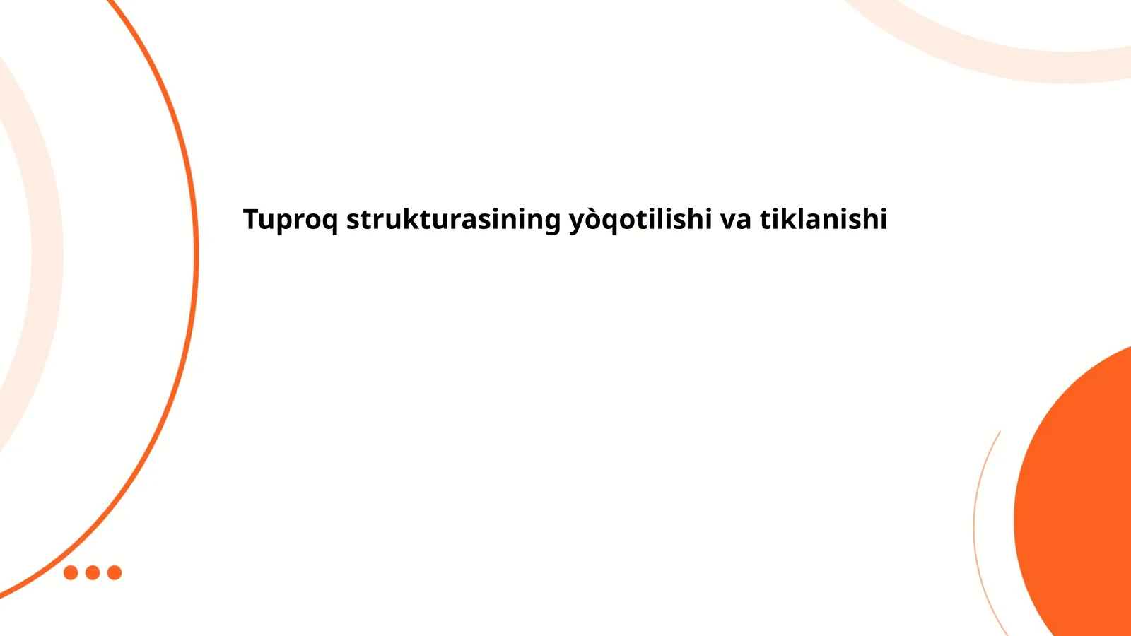 Tuproq eroziyasi