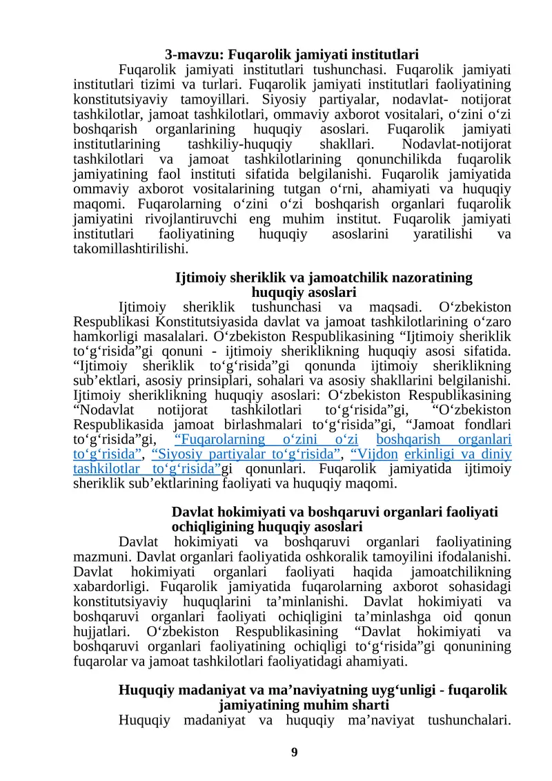 Fuqarolik jamiyati institutlari