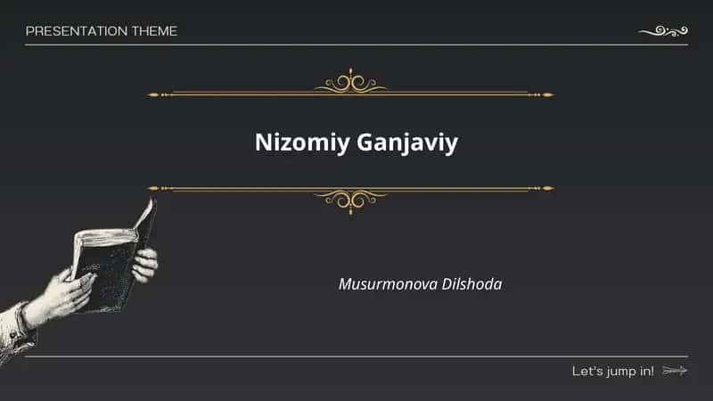 Nizomiy Ganjaviyning hayoti va tarjimai holi