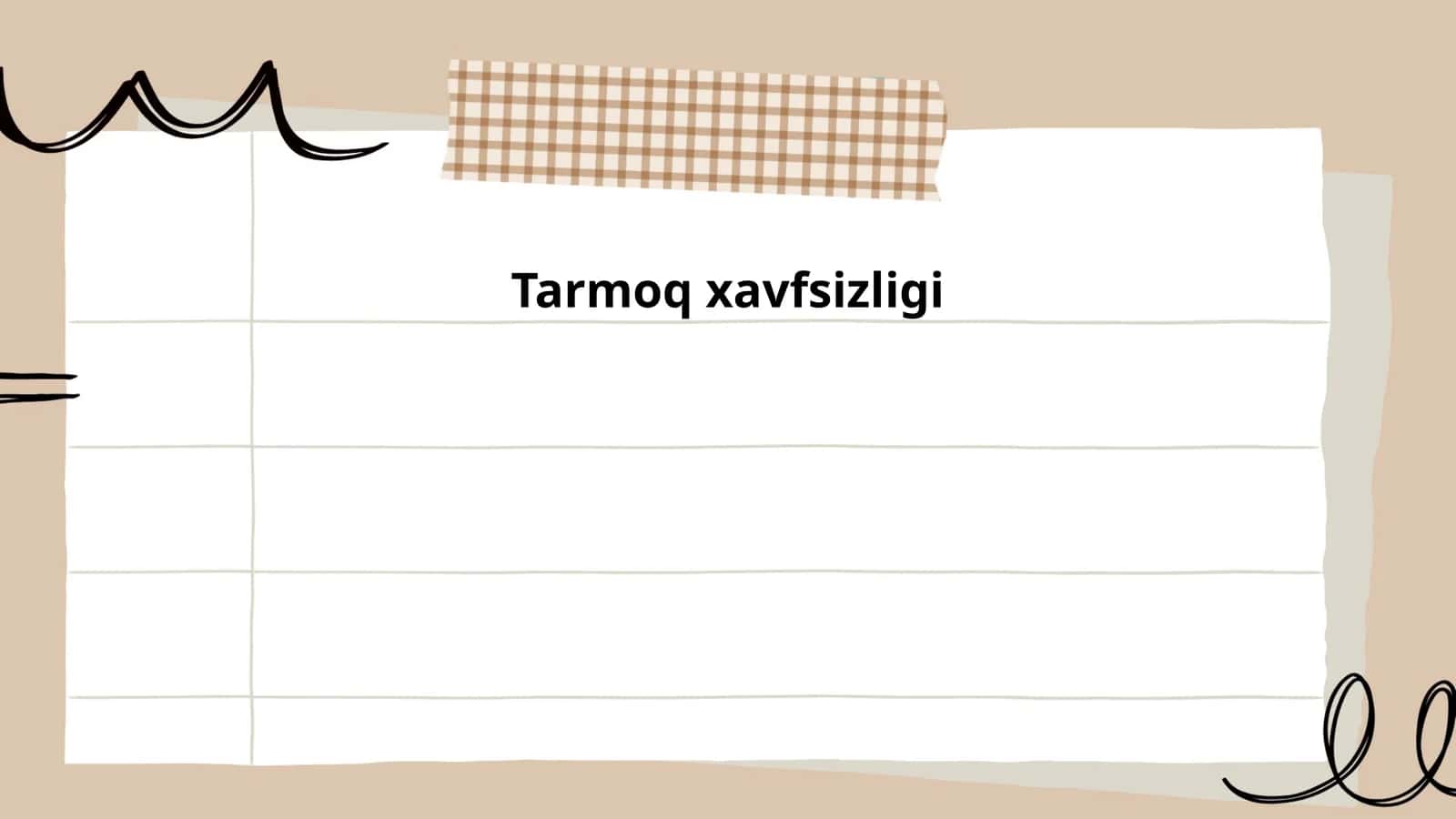 Tarmoq xavfsizligi