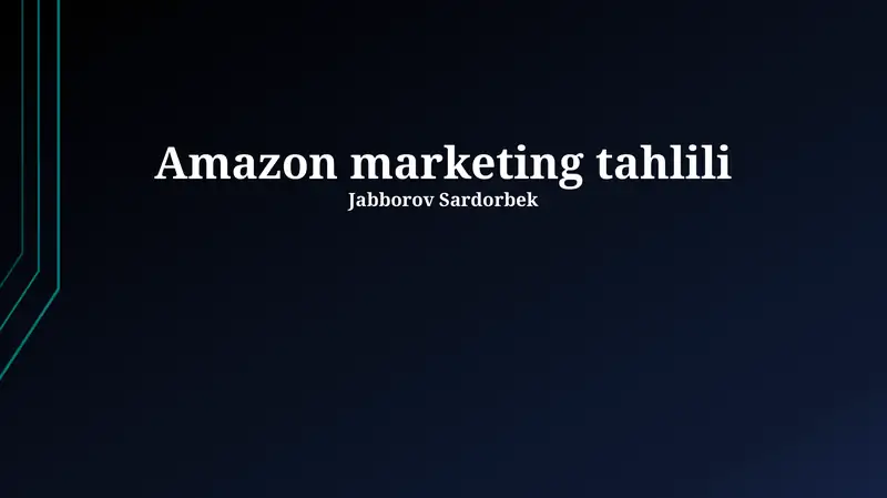 Amazon marketing tahlili