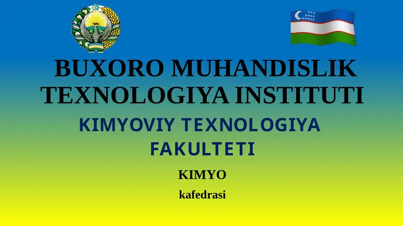 XROMATOGRAFIYA. ION ALMASHINISH XROMATOGRAFIYASI