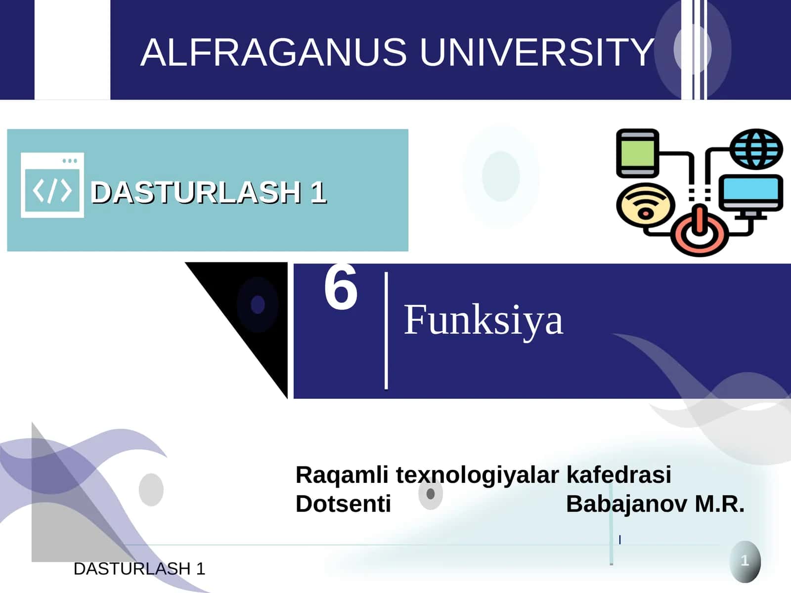 DASTURLASH 1