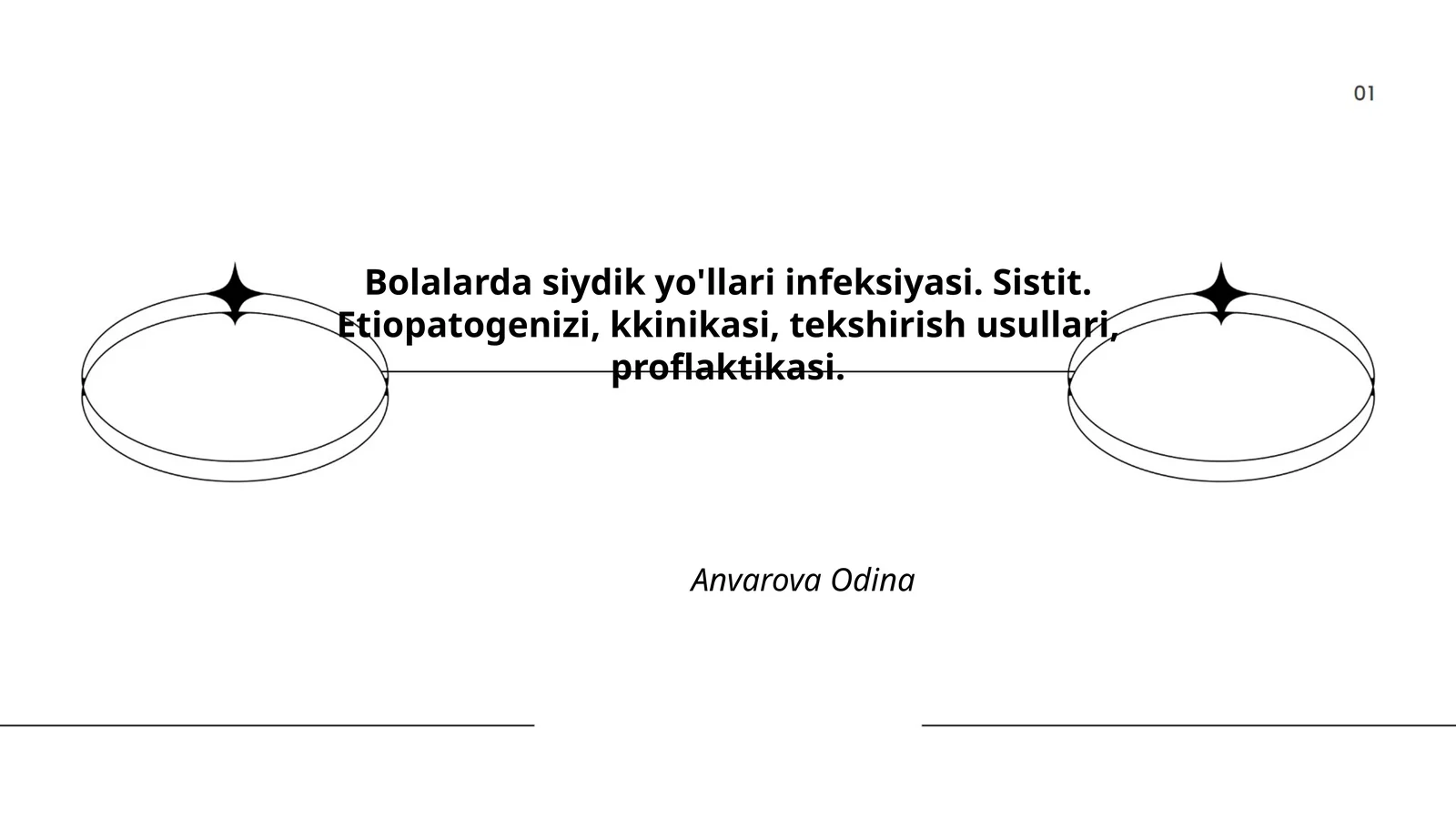 Bolalarda siydik yo'llari infeksiyasi. Sistit. Etiopatogenizi, kkinikasi, tekshirish usullari, proflaktikasi