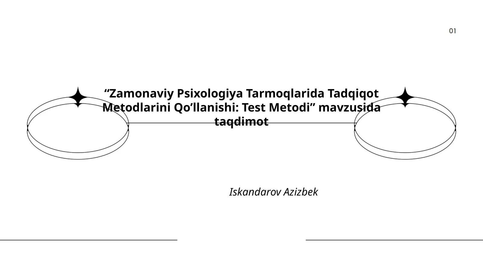 Zamonaviy Psixologiya Tarmoqlarida Tadqiqot Metodlarini Qo’llanishi: Test Metodi