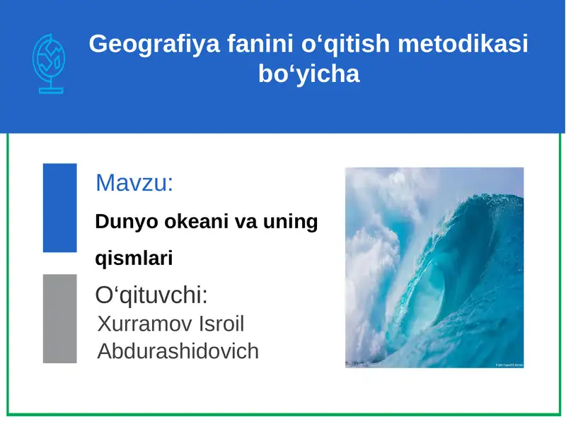Dunyookeanivauning qismlari