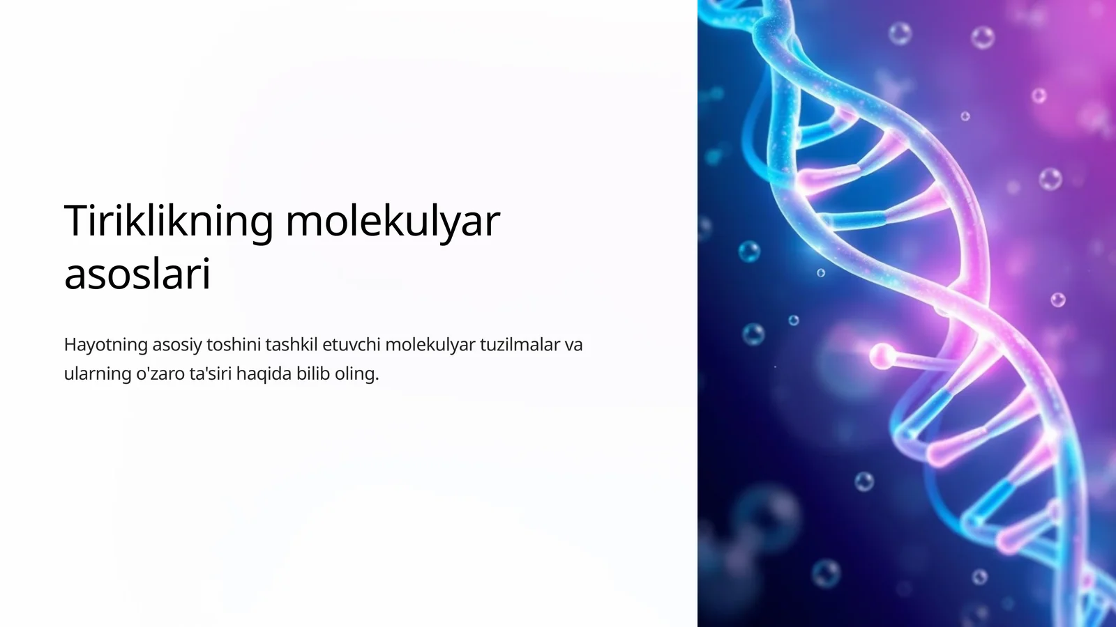 Nuklein kislotalarning turlari
