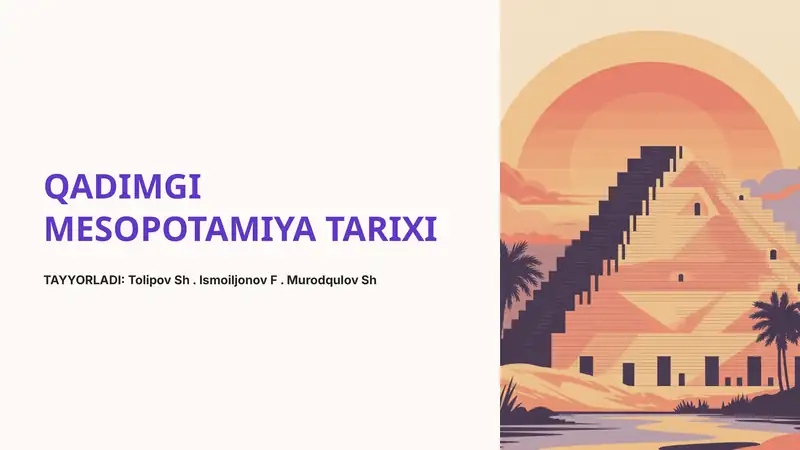 QADIMGI MESOPOTAMIYA TARIXI