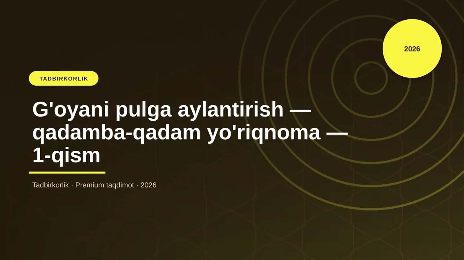 G'oyani pulga aylantirish — qadamba-qadam yo'riqnoma — 1-qism