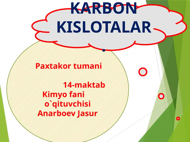 KARBON KISLOTALAR