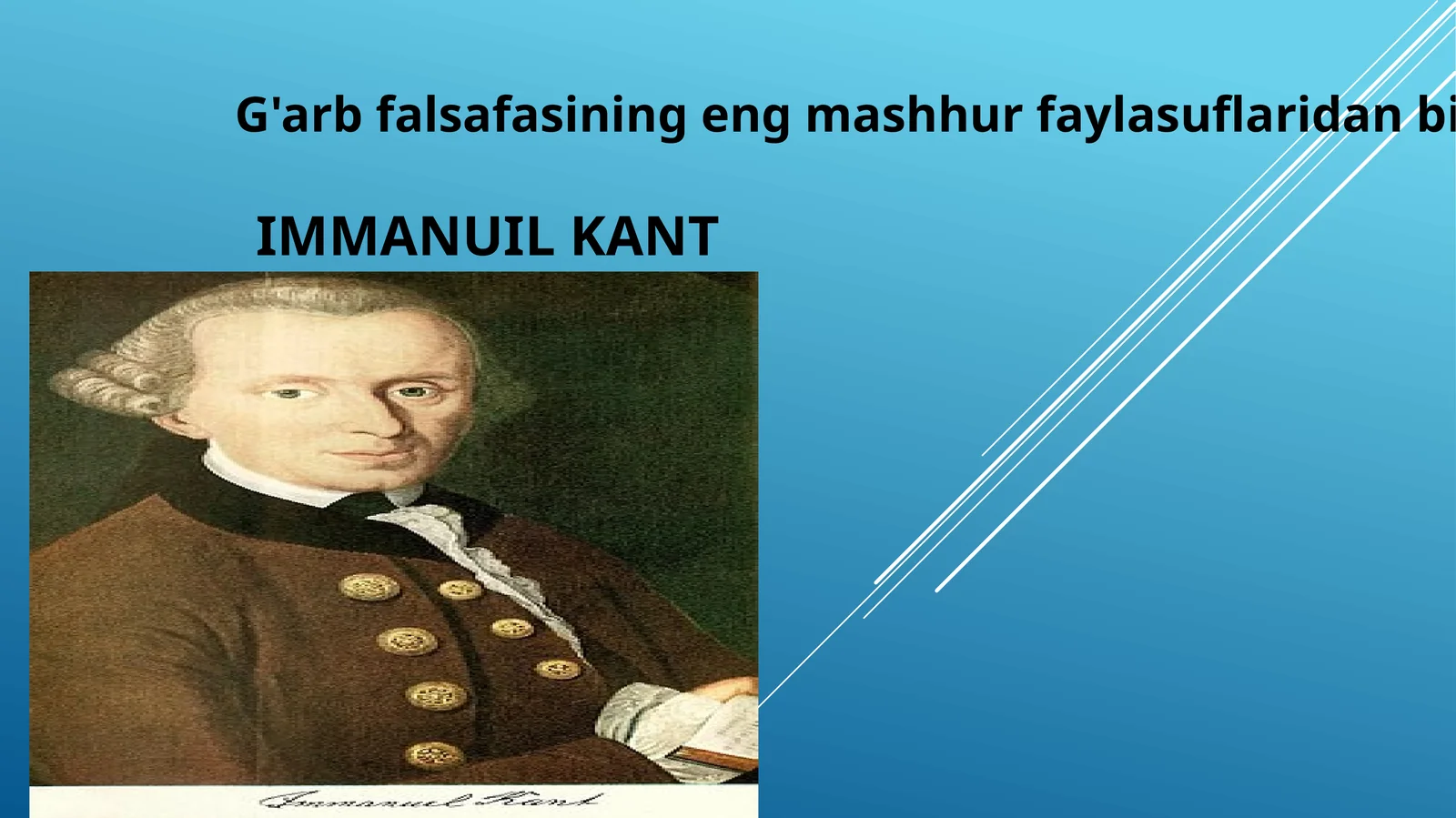 Immanuil Kant