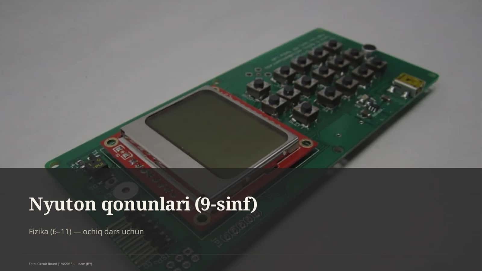 Nyuton qonunlari (9-sinf)
