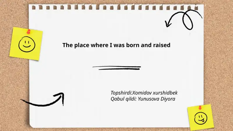 Topshirdi:Xomidov xurshidbek