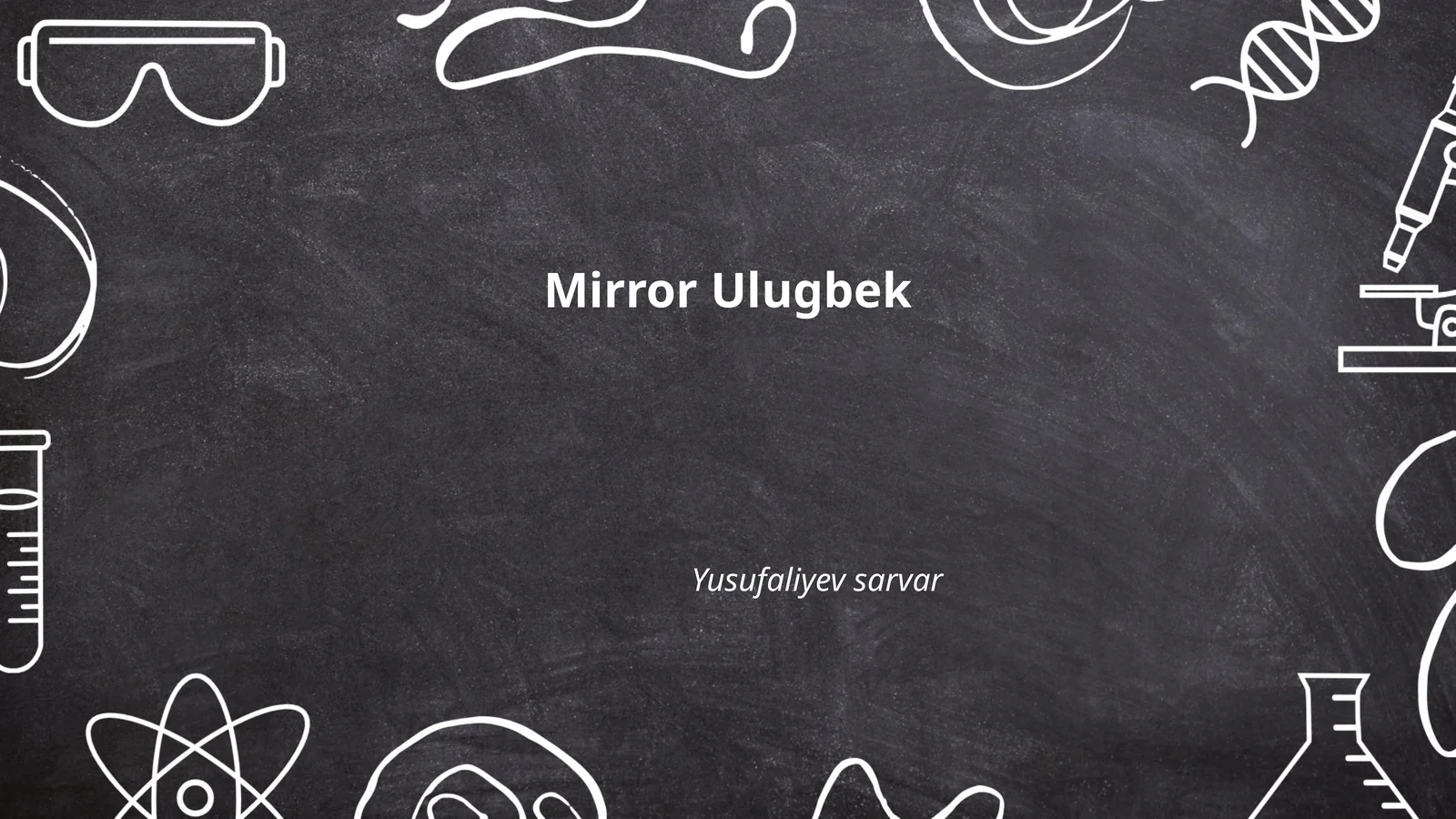 Mirzo Ulug'bek hayoti